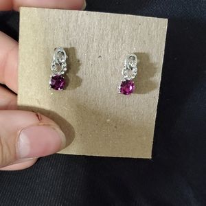 Pink Gemstone Earrings